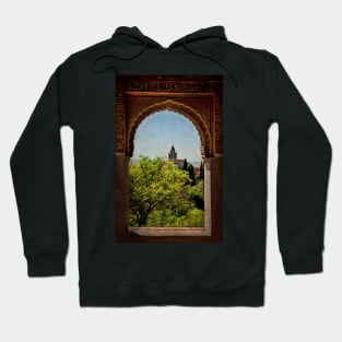 Tower Seen Through A Window Hoodie